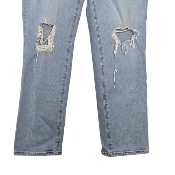Madewell Curvy Perfect Vintage Straight Jeans Size 28 Distressed - Picture 3 of 7